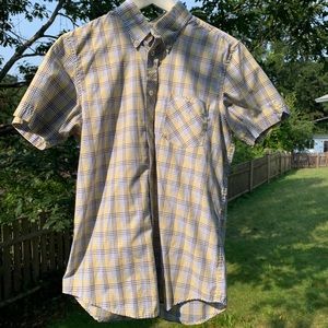 Ben Sherman button down plaid short sleeve shirt